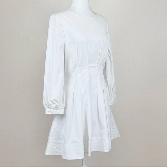 Veronica Beard Torres Corset-Waist Dress White Size 8 $498 MSRP - Picture 10 of 16